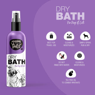 Furshine Bathing Kit - Shampoo & Dry Bath Kit - 200ml + 200ml