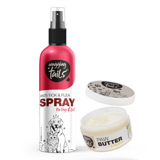 Anti-Tick & Flea Spray - 200ML and Paw Butter -50gm