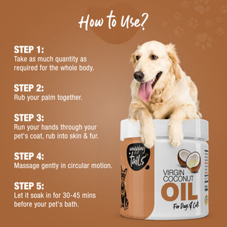 100% Virgin Coconut Oil for Dogs, Cats - 400ml