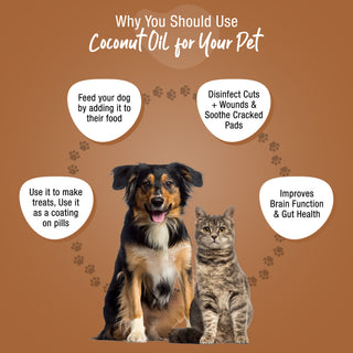 100% Virgin Coconut Oil for Dogs, Cats - 400ml